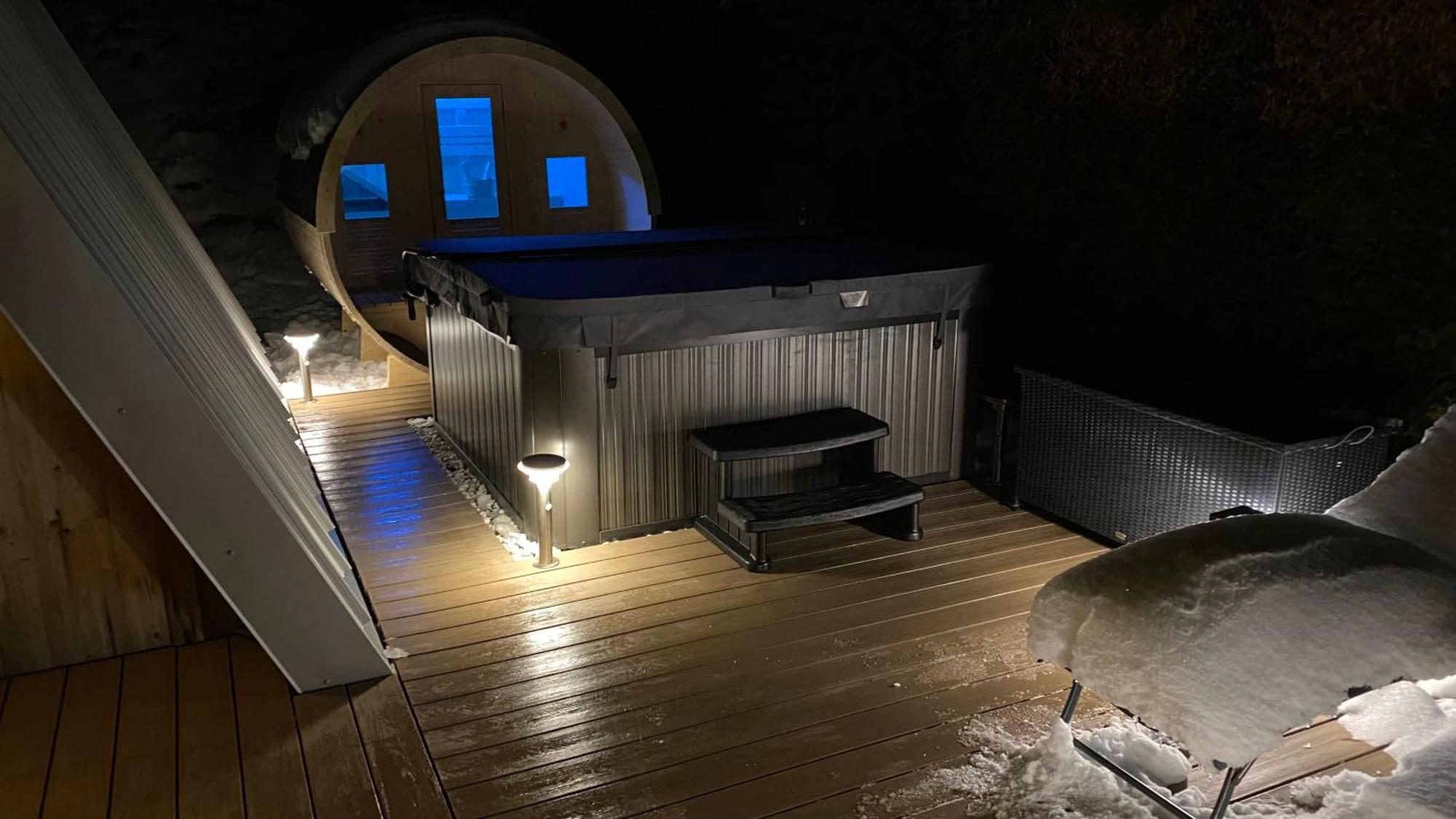 Au-Doux-Altic Chalet Romantique Avec Jacuzzi Et Sauna Метабьеф Экстерьер фото